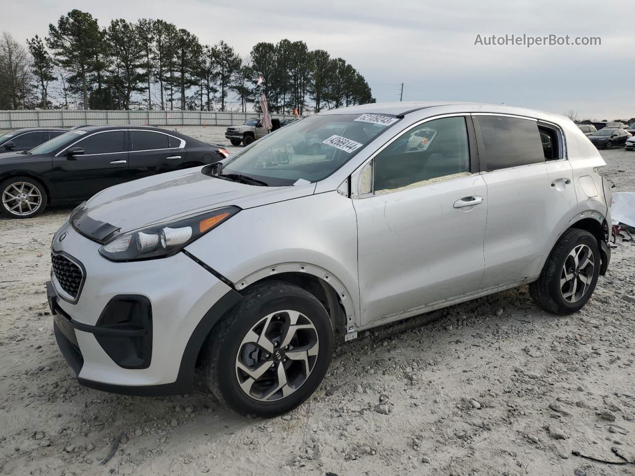 2020 Kia Sportage Lx Silver vin: KNDPM3AC0L7681317