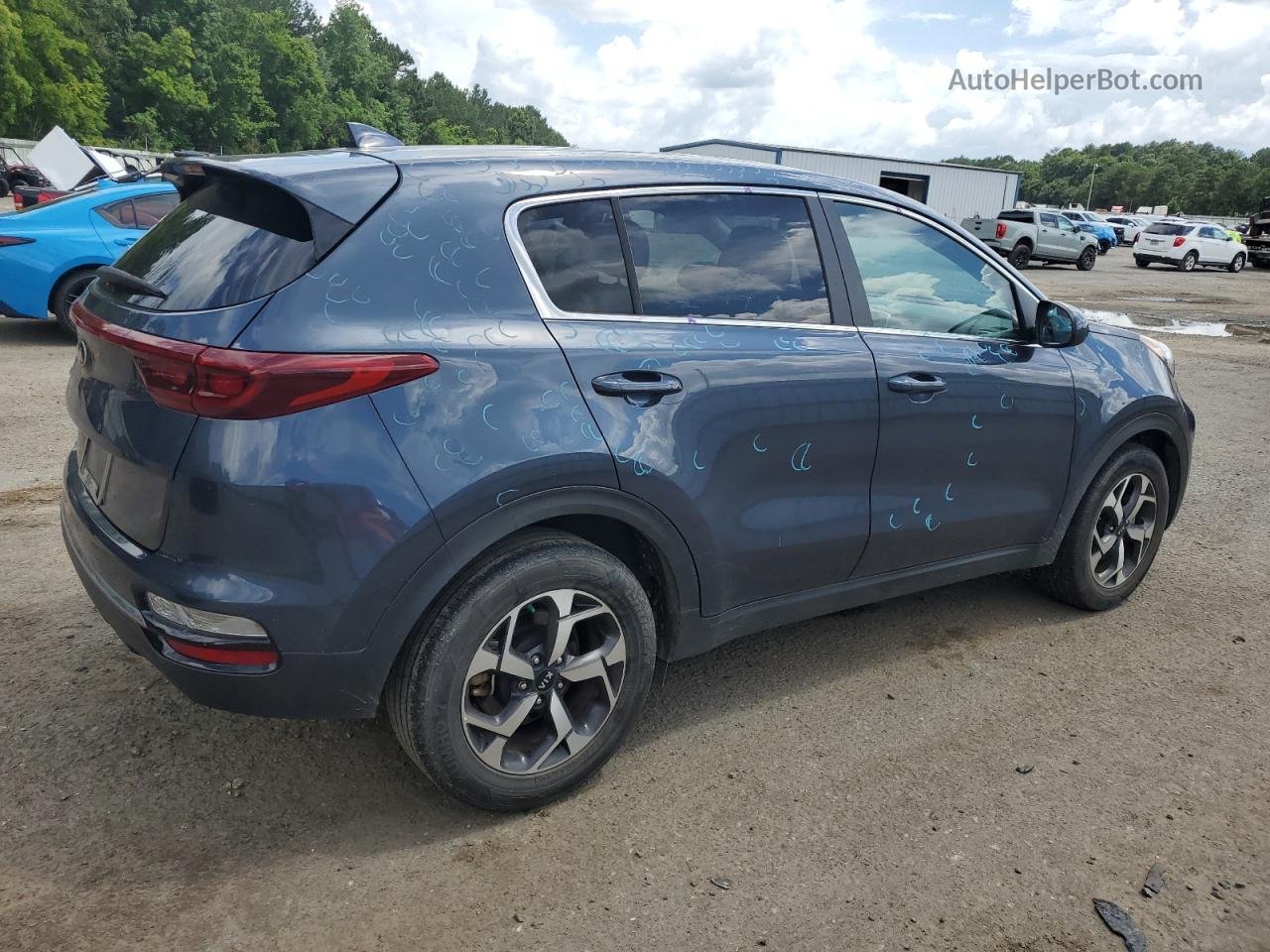 2020 Kia Sportage Lx Синий vin: KNDPM3AC0L7710668