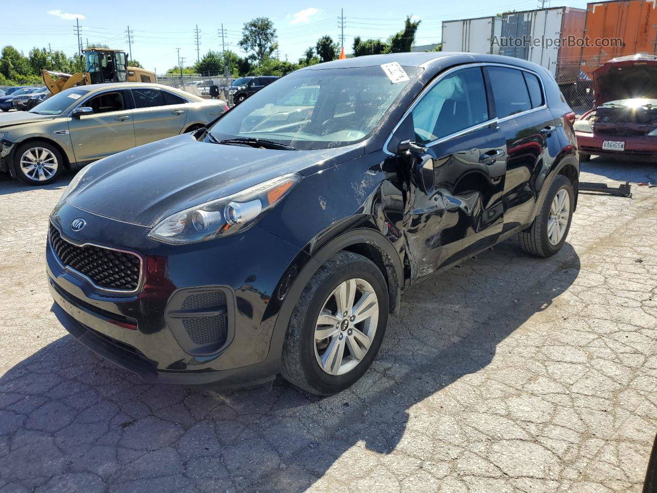 2017 Kia Sportage Lx Black vin: KNDPM3AC1H7136704