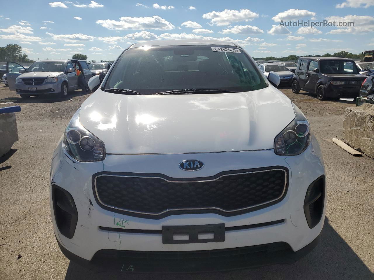 2017 Kia Sportage Lx White vin: KNDPM3AC1H7157746