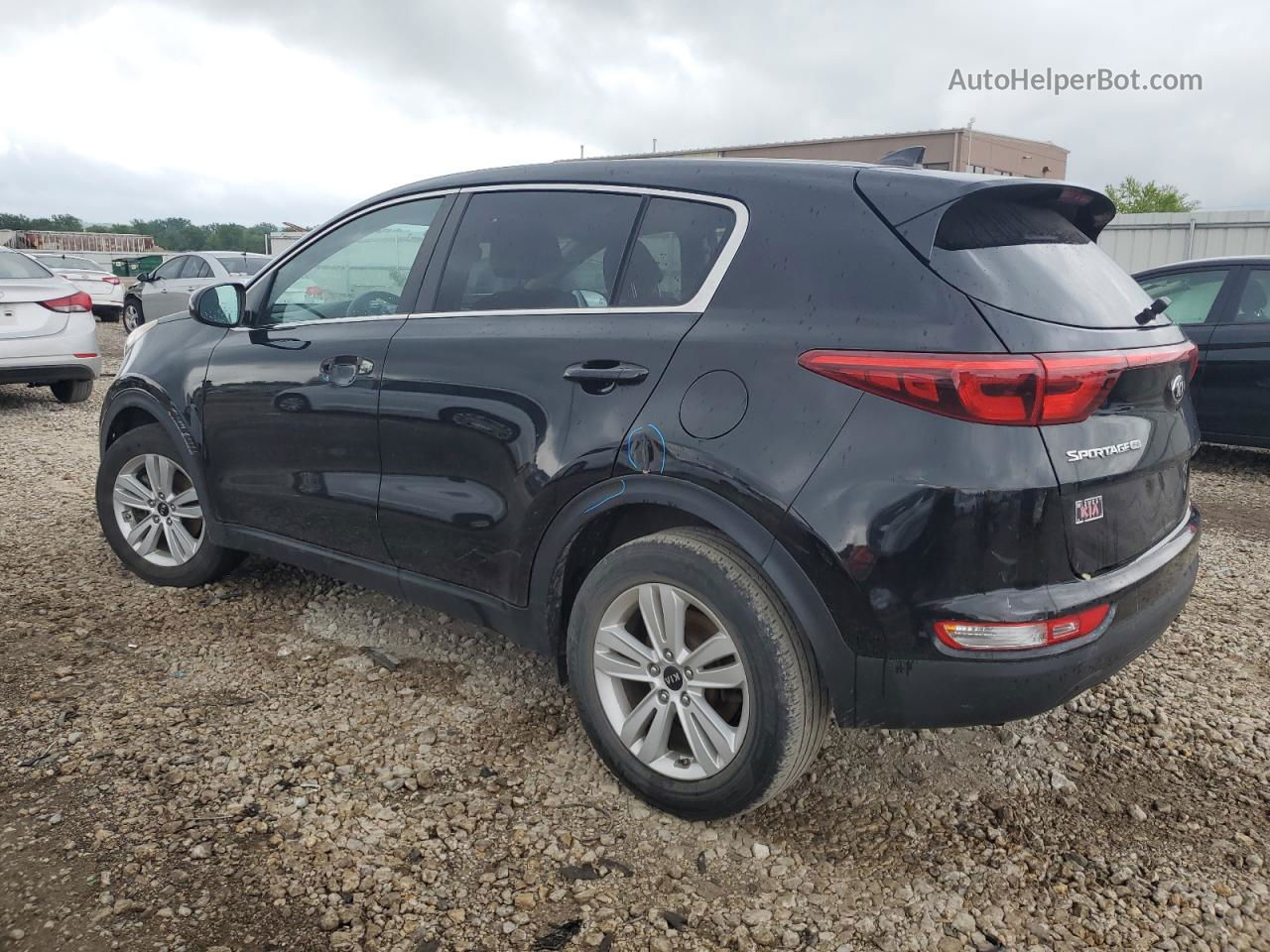 2017 Kia Sportage Lx Черный vin: KNDPM3AC1H7298879