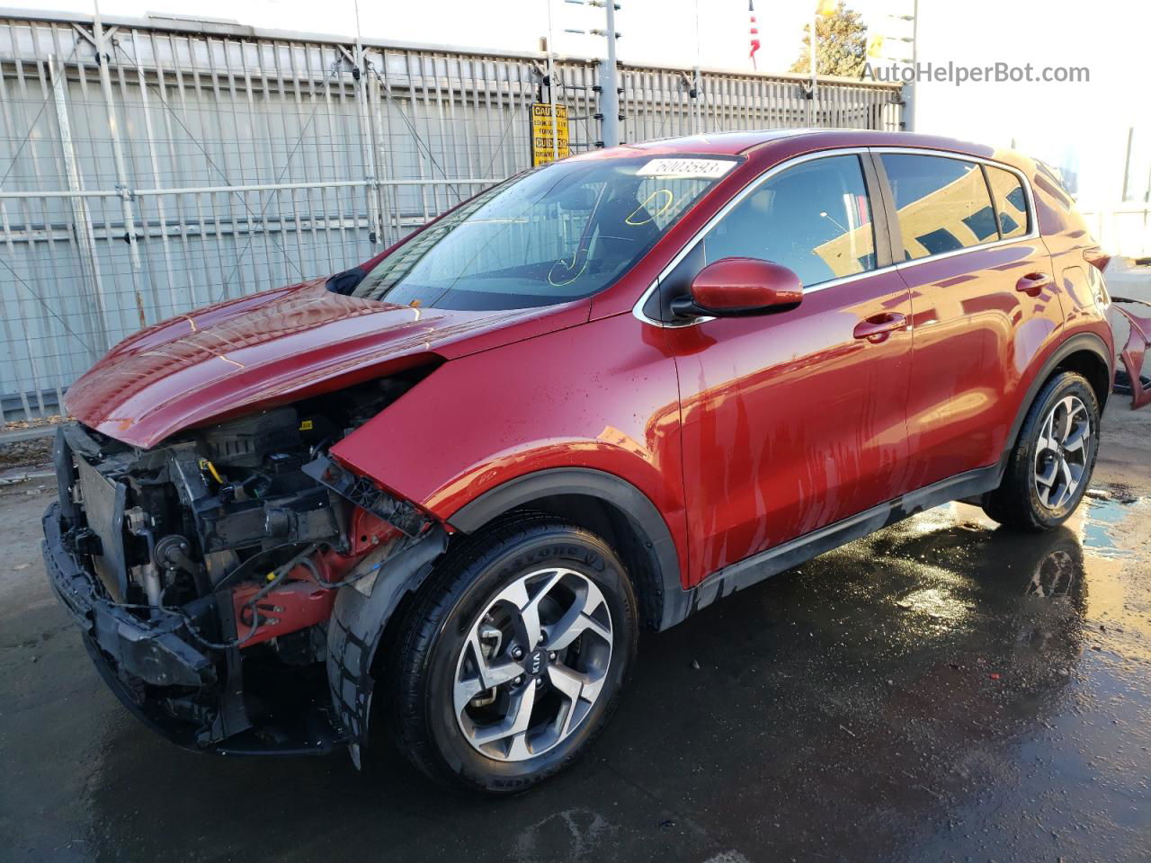 2020 Kia Sportage Lx Red vin: KNDPM3AC1L7652411