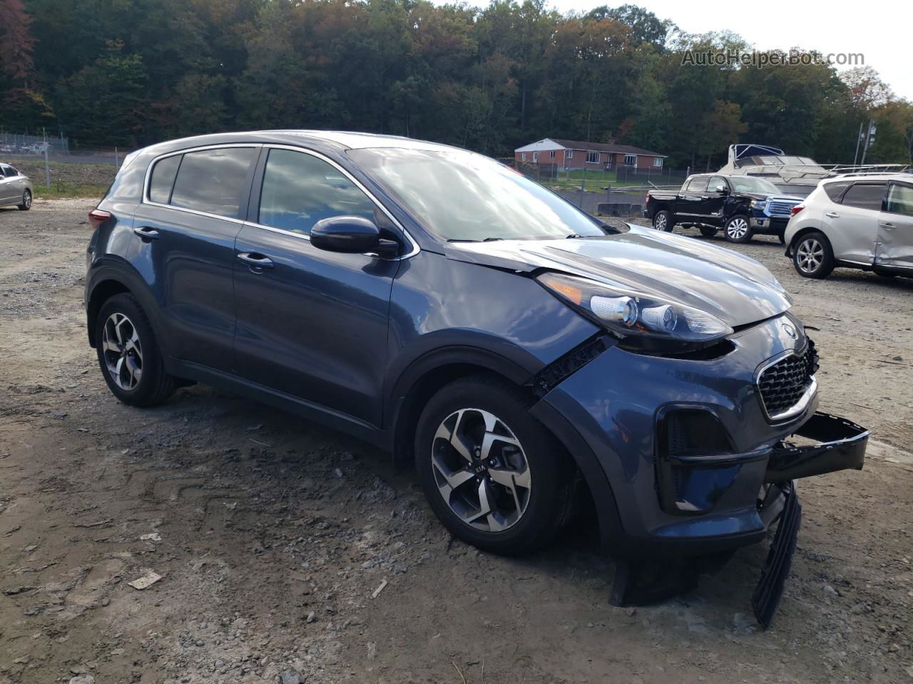 2020 Kia Sportage Lx Синий vin: KNDPM3AC1L7704779