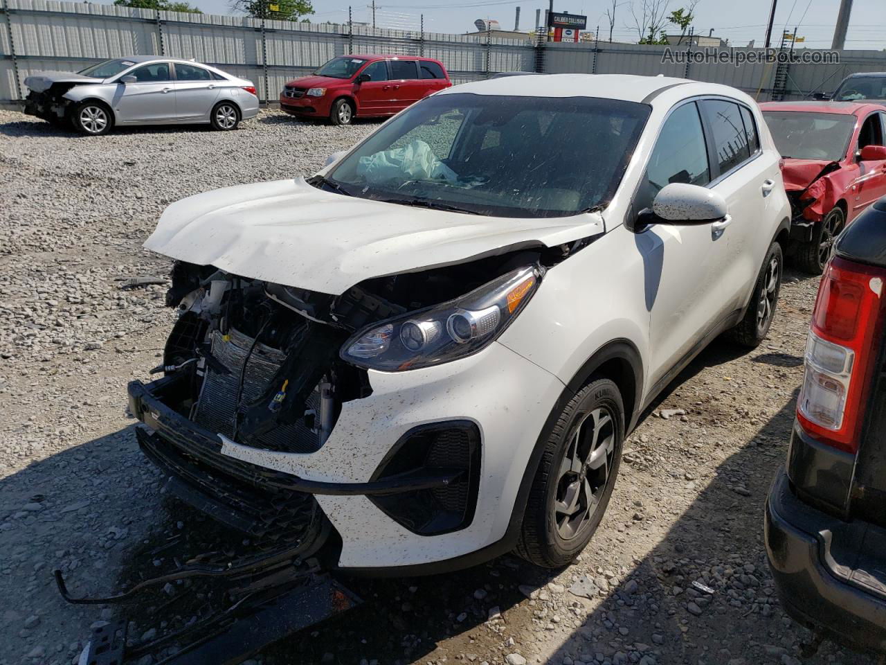 2020 Kia Sportage Lx White vin: KNDPM3AC1L7732890