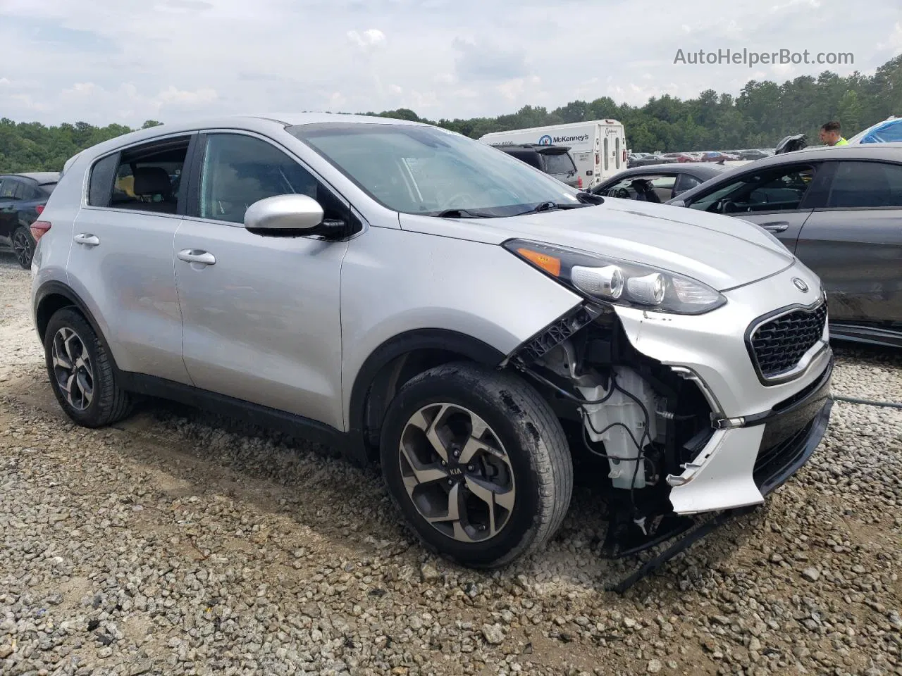 2020 Kia Sportage Lx Silver vin: KNDPM3AC1L7777392