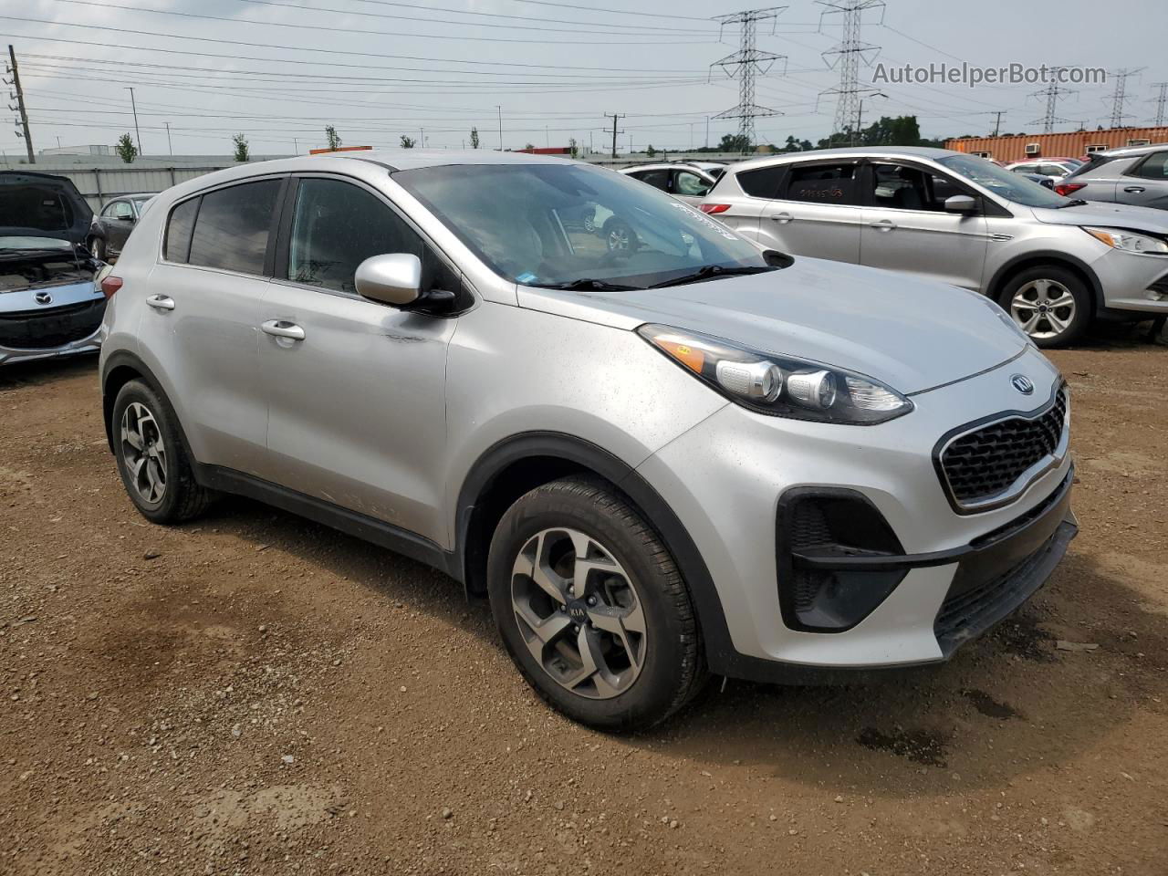 2020 Kia Sportage Lx Silver vin: KNDPM3AC1L7807961