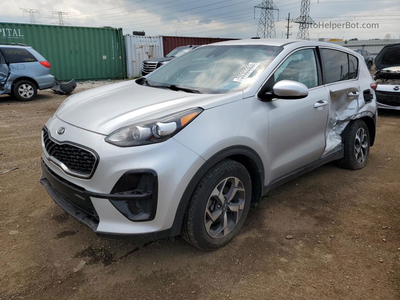 2020 Kia Sportage Lx Silver vin: KNDPM3AC1L7807961