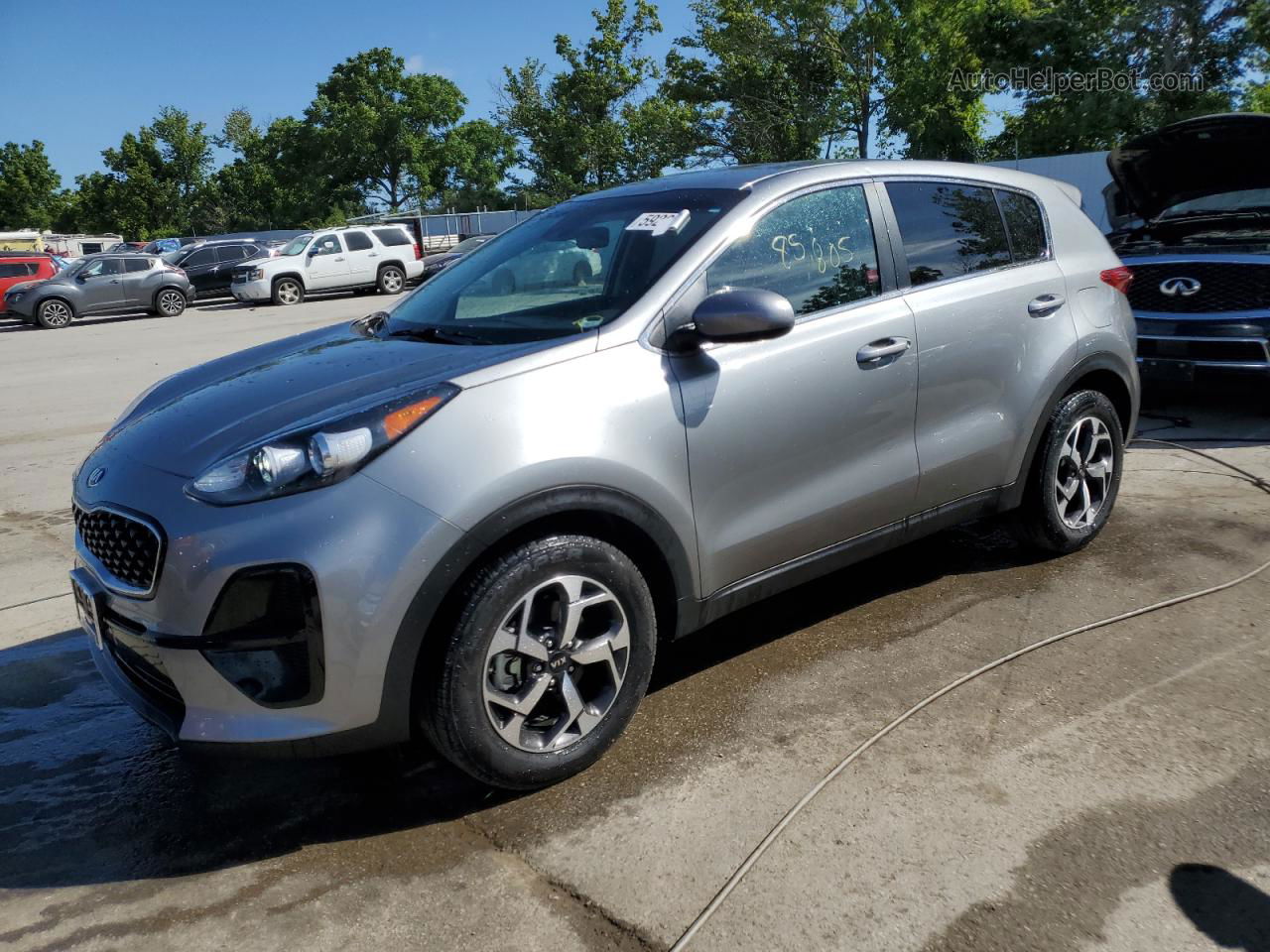 2020 Kia Sportage Lx Silver vin: KNDPM3AC1L7810844