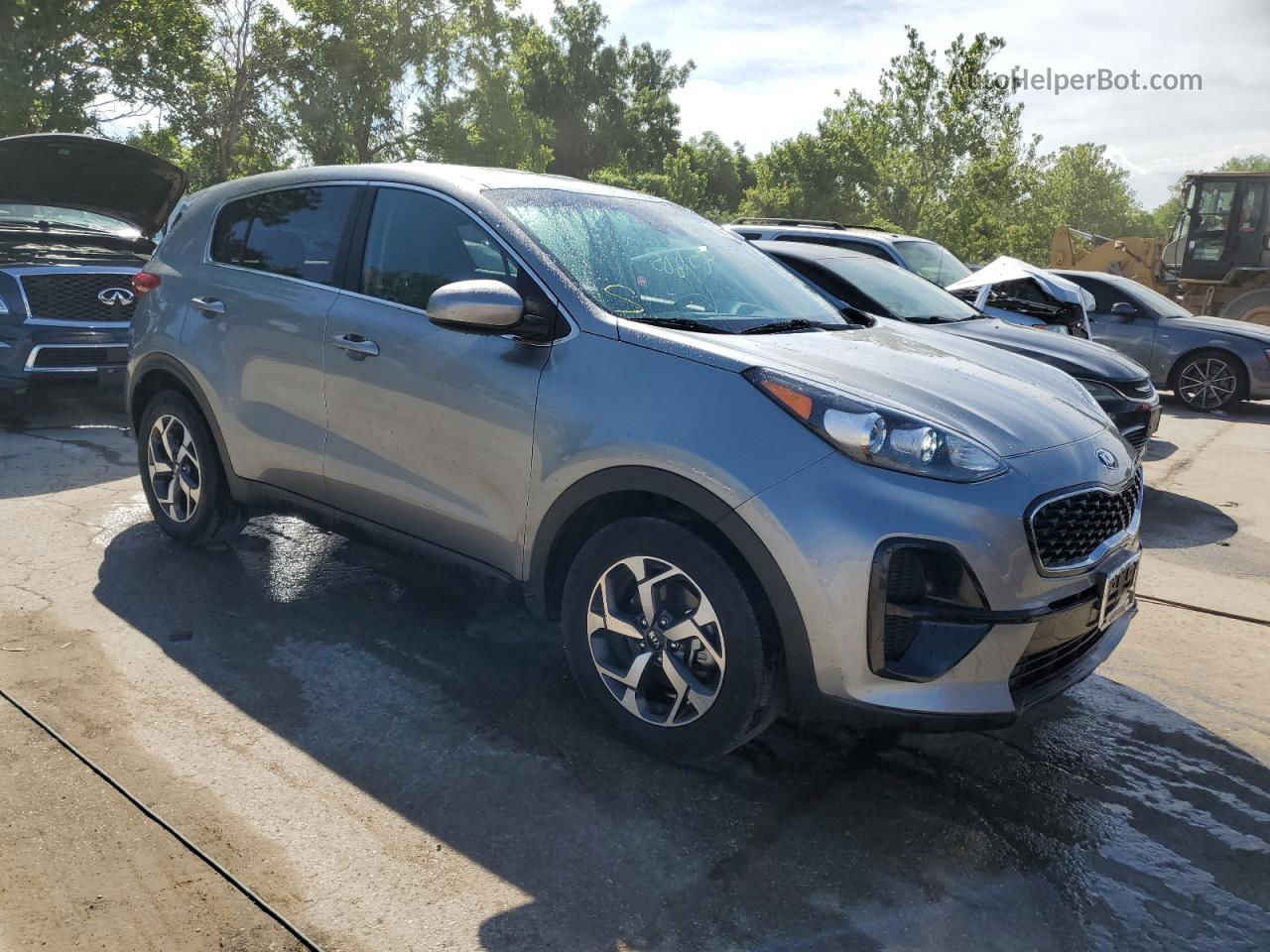 2020 Kia Sportage Lx Silver vin: KNDPM3AC1L7810844