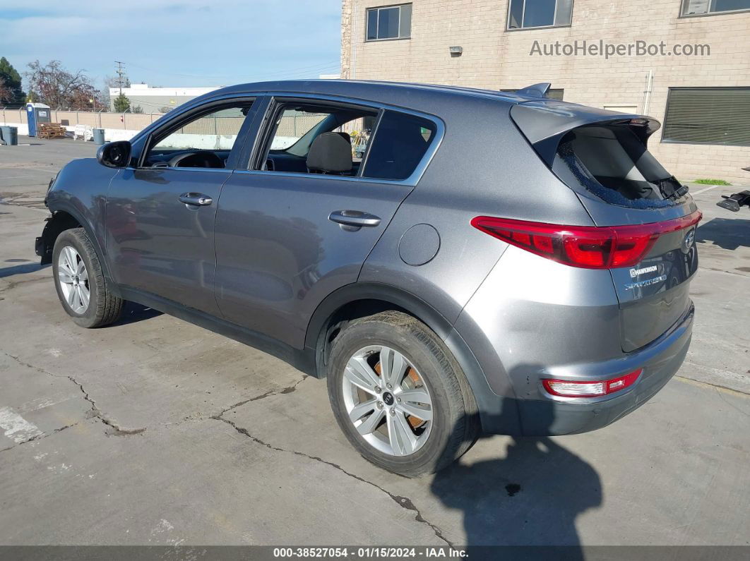 2017 Kia Sportage Lx Gray vin: KNDPM3AC2H7047420