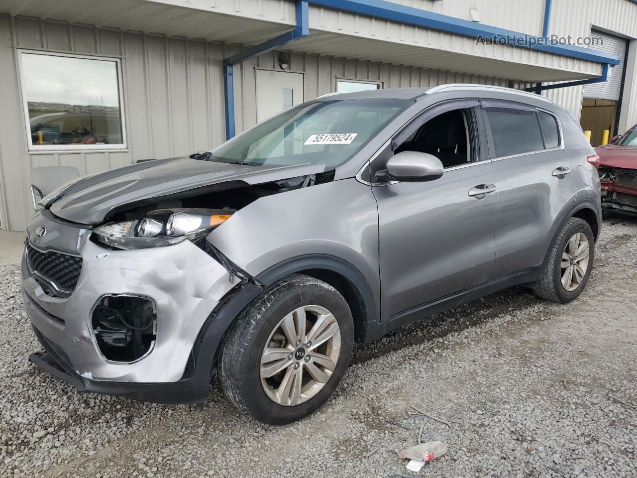 2017 Kia Sportage Lx Gray vin: KNDPM3AC2H7109740