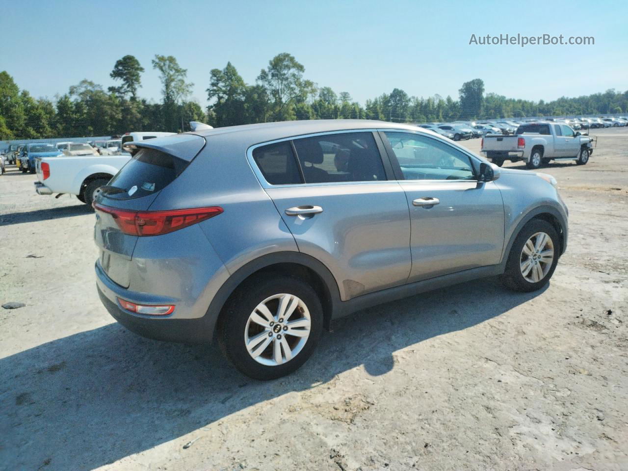 2017 Kia Sportage Lx Gray vin: KNDPM3AC2H7116204