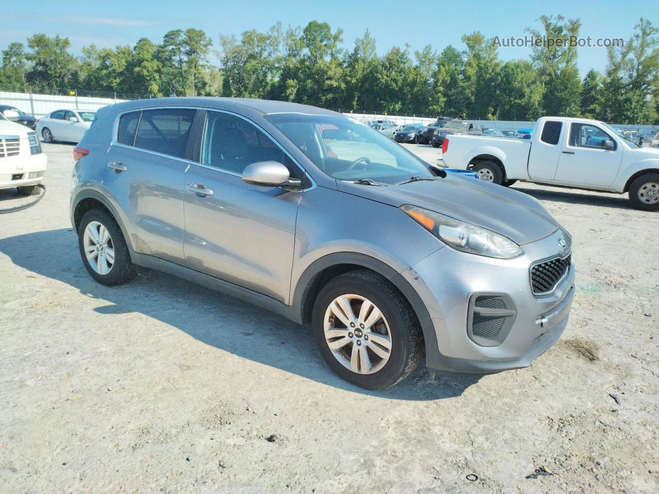 2017 Kia Sportage Lx Gray vin: KNDPM3AC2H7116204