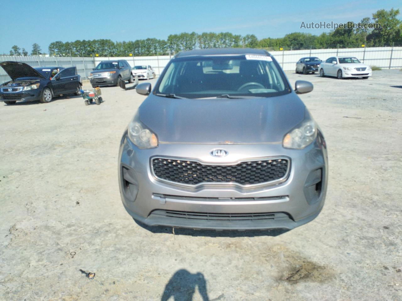 2017 Kia Sportage Lx Gray vin: KNDPM3AC2H7116204