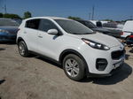 2017 Kia Sportage Lx White vin: KNDPM3AC2H7118695