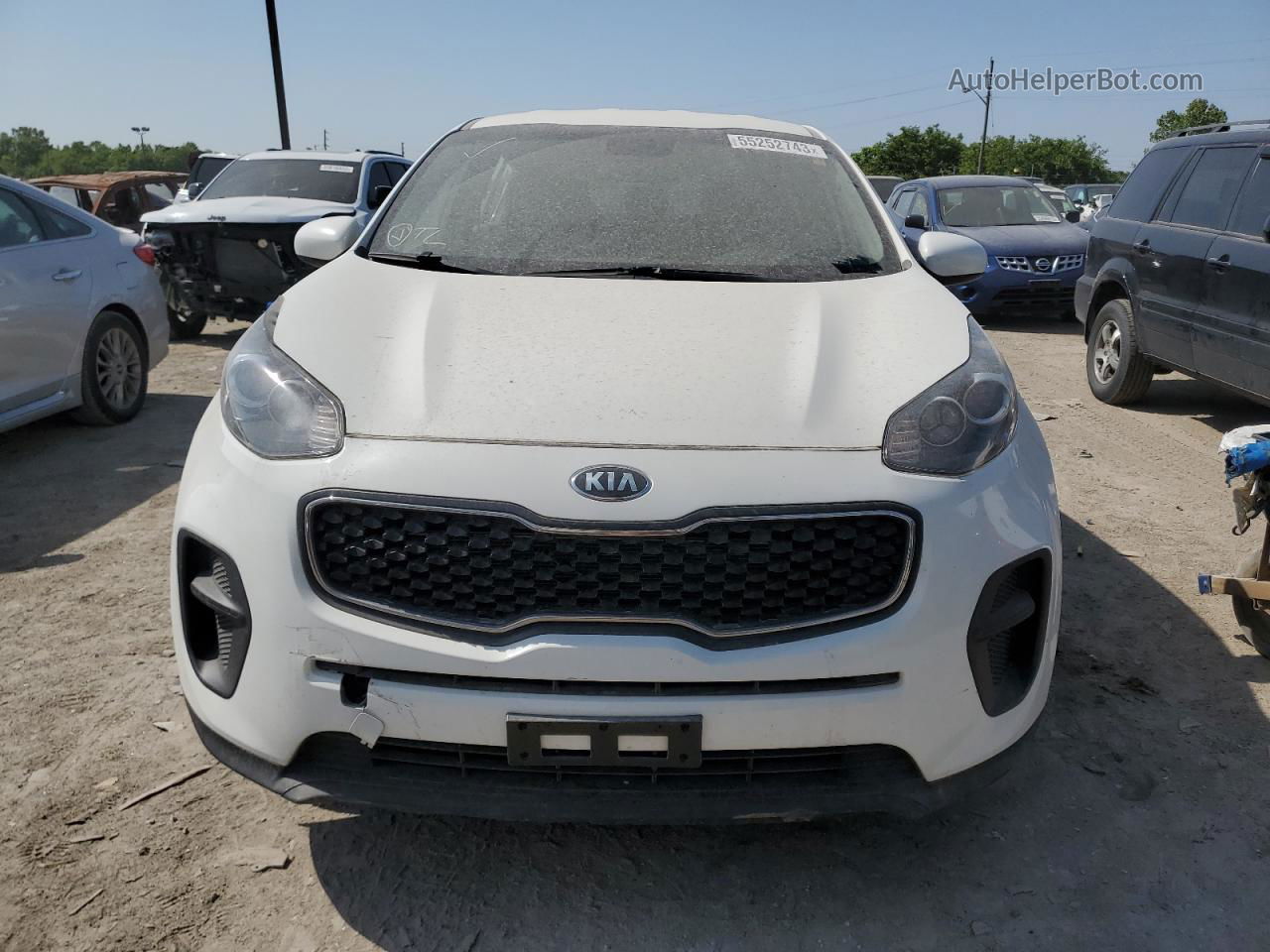 2017 Kia Sportage Lx White vin: KNDPM3AC2H7118695