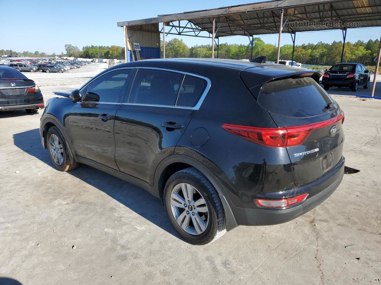 2017 Kia Sportage Lx Черный vin: KNDPM3AC2H7118891