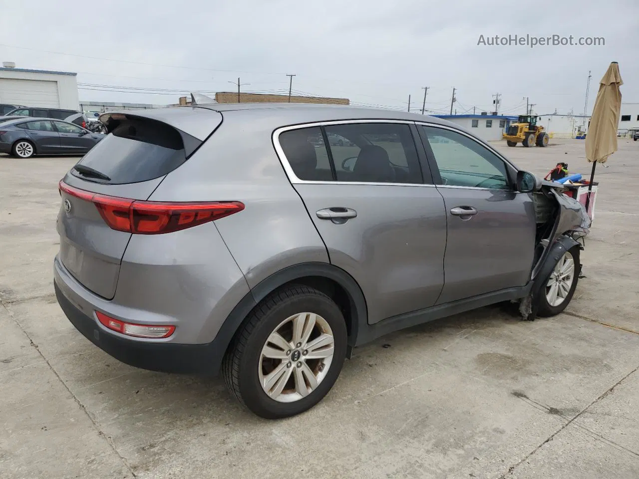 2017 Kia Sportage Lx Gray vin: KNDPM3AC2H7141605