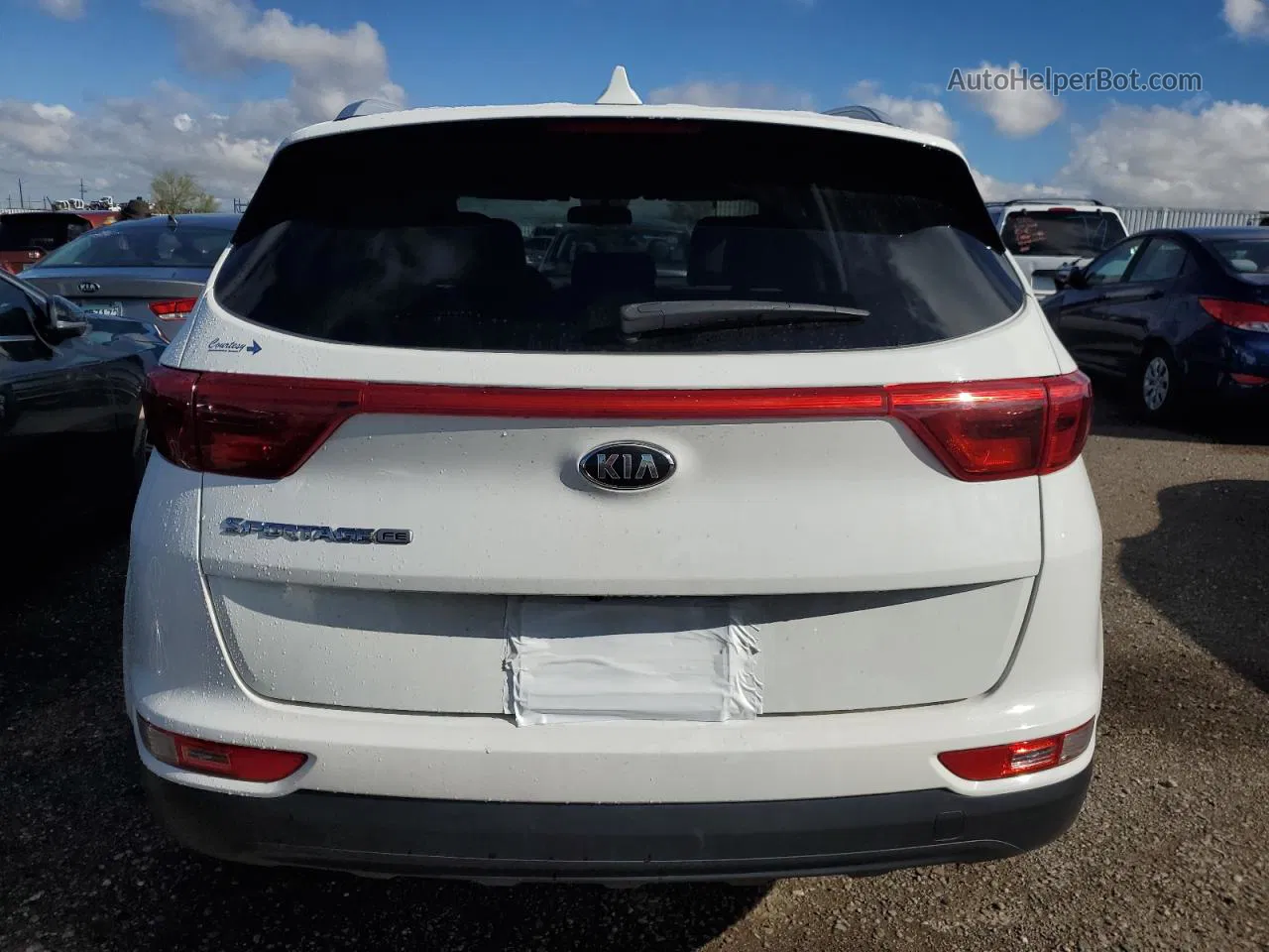 2017 Kia Sportage Lx White vin: KNDPM3AC2H7170926