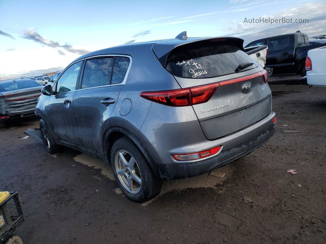 2017 Kia Sportage Lx Gray vin: KNDPM3AC2H7183773