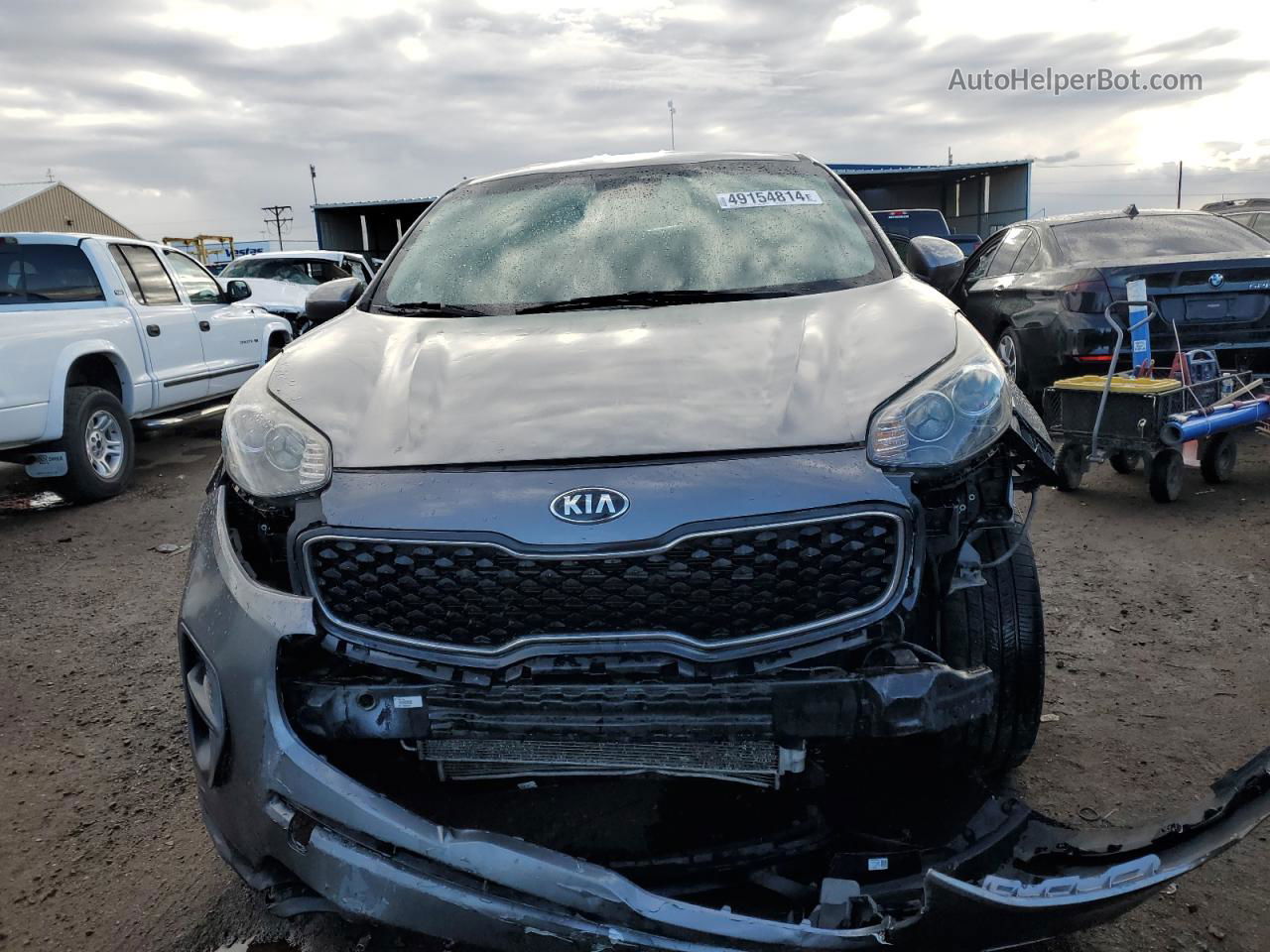 2017 Kia Sportage Lx Gray vin: KNDPM3AC2H7183773