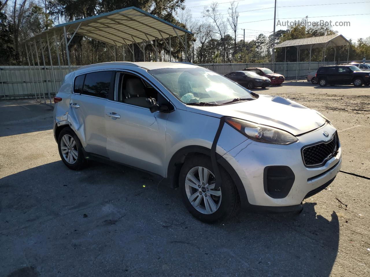 2017 Kia Sportage Lx Silver vin: KNDPM3AC2H7240490