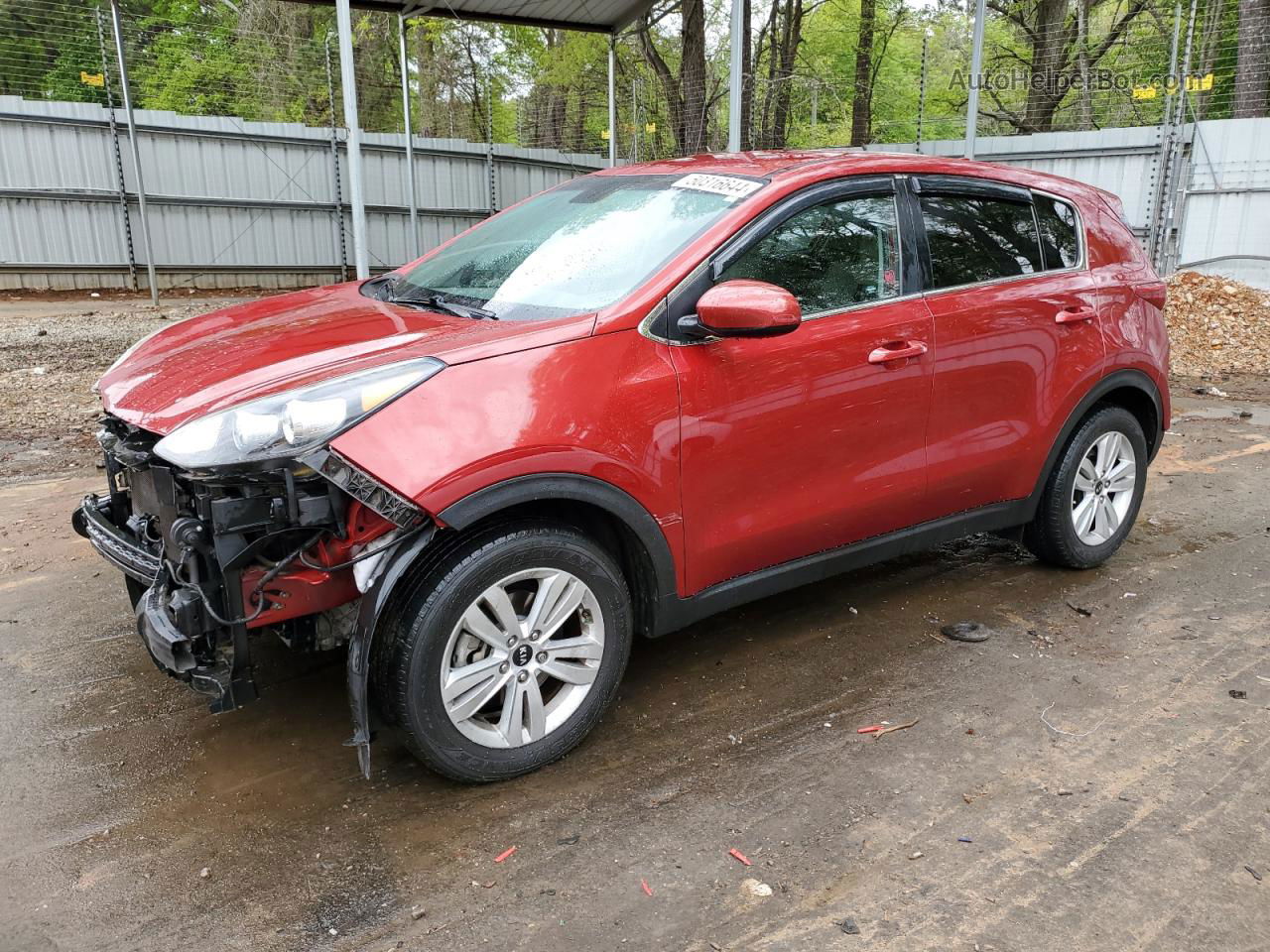 2017 Kia Sportage Lx Maroon vin: KNDPM3AC2H7292637