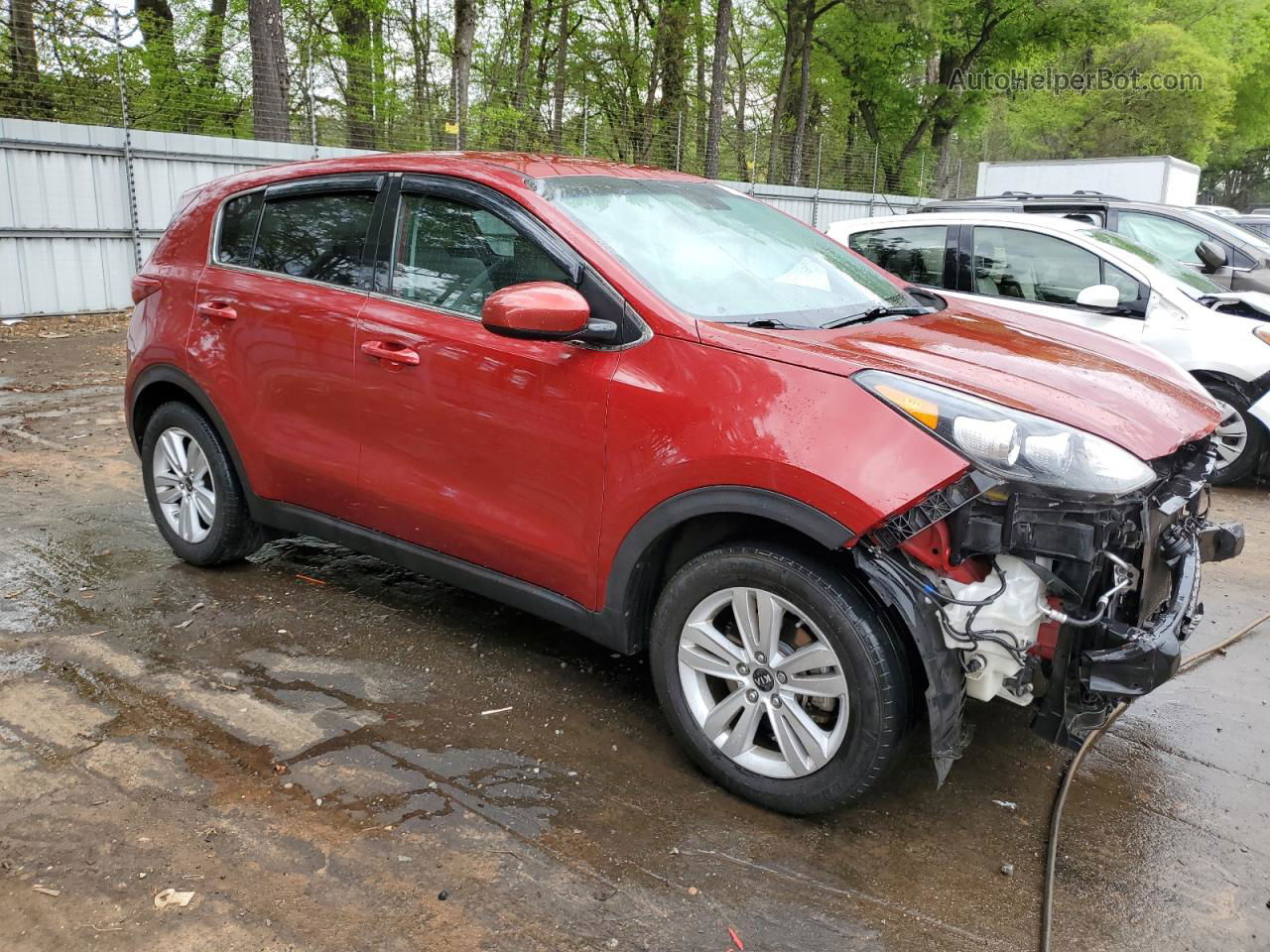 2017 Kia Sportage Lx Maroon vin: KNDPM3AC2H7292637