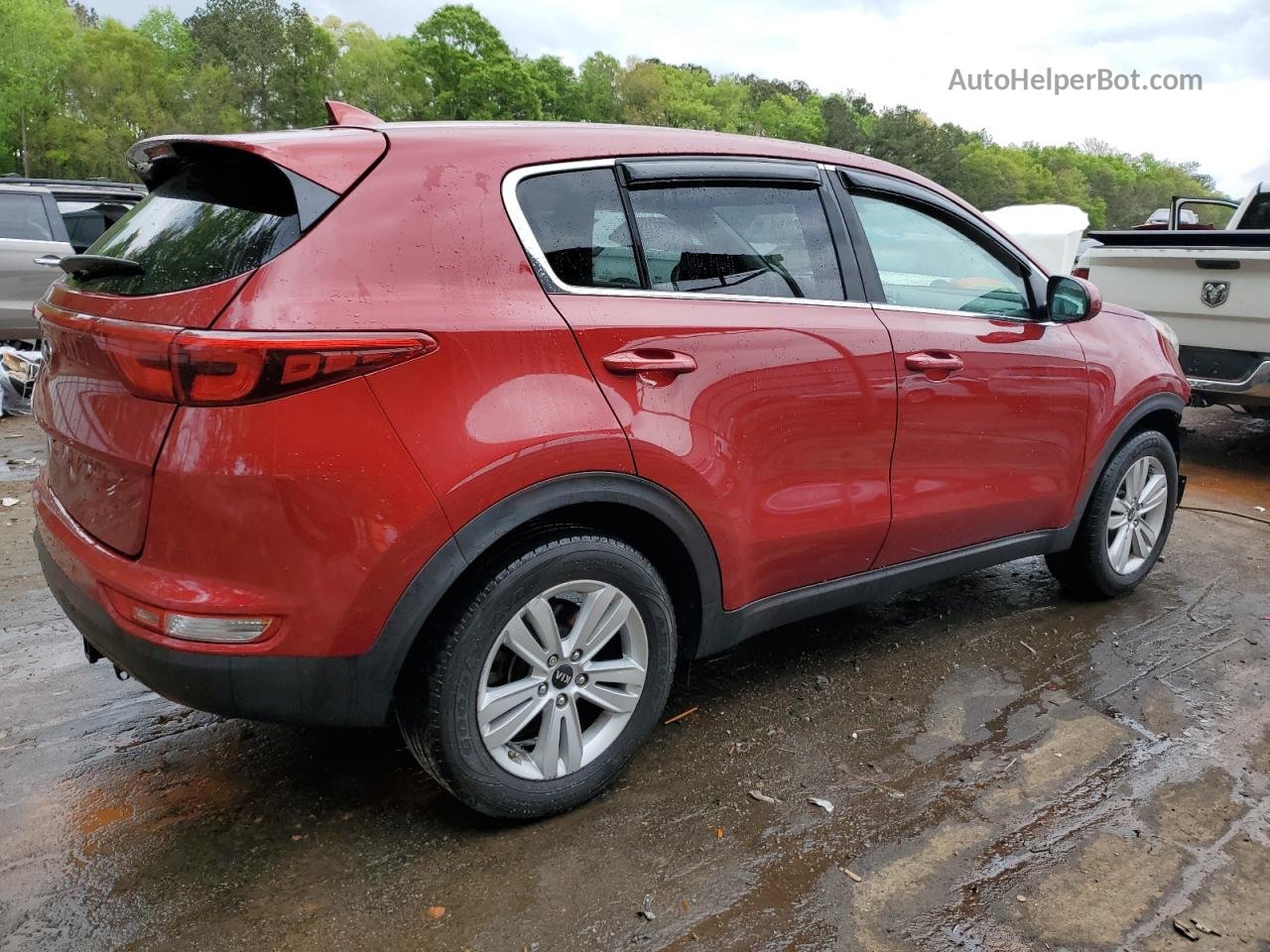 2017 Kia Sportage Lx Maroon vin: KNDPM3AC2H7292637