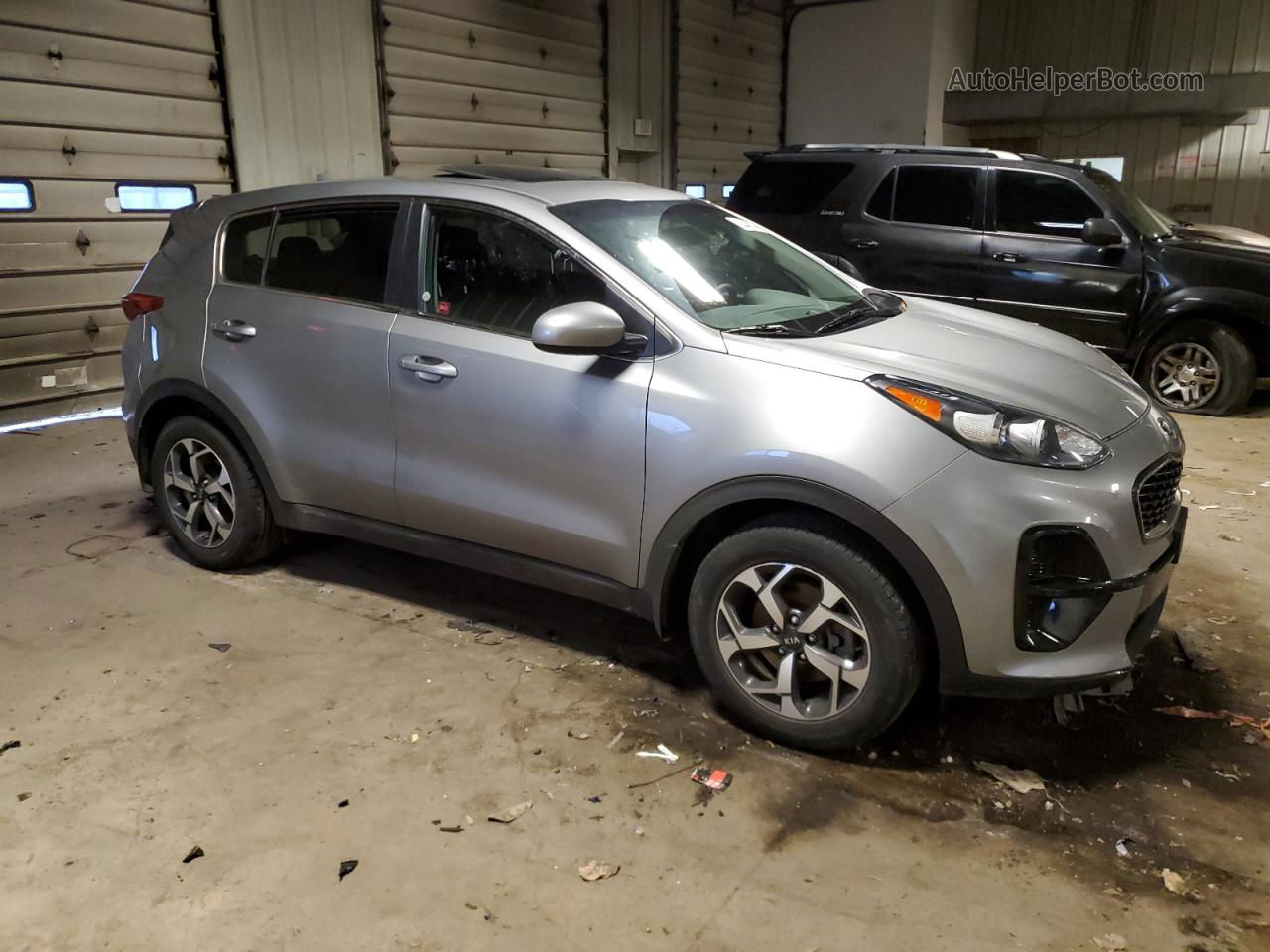 2020 Kia Sportage Lx Gray vin: KNDPM3AC2L7640431