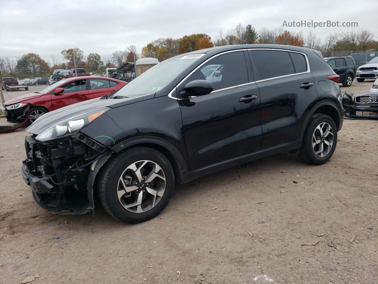 2020 Kia Sportage Lx Black vin: KNDPM3AC2L7662431