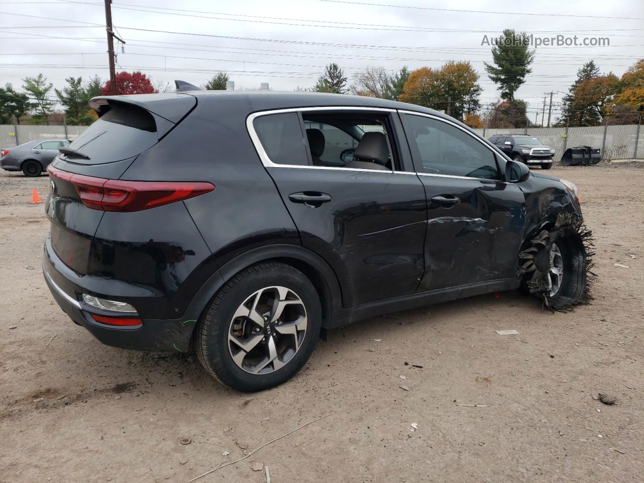 2020 Kia Sportage Lx Black vin: KNDPM3AC2L7662431