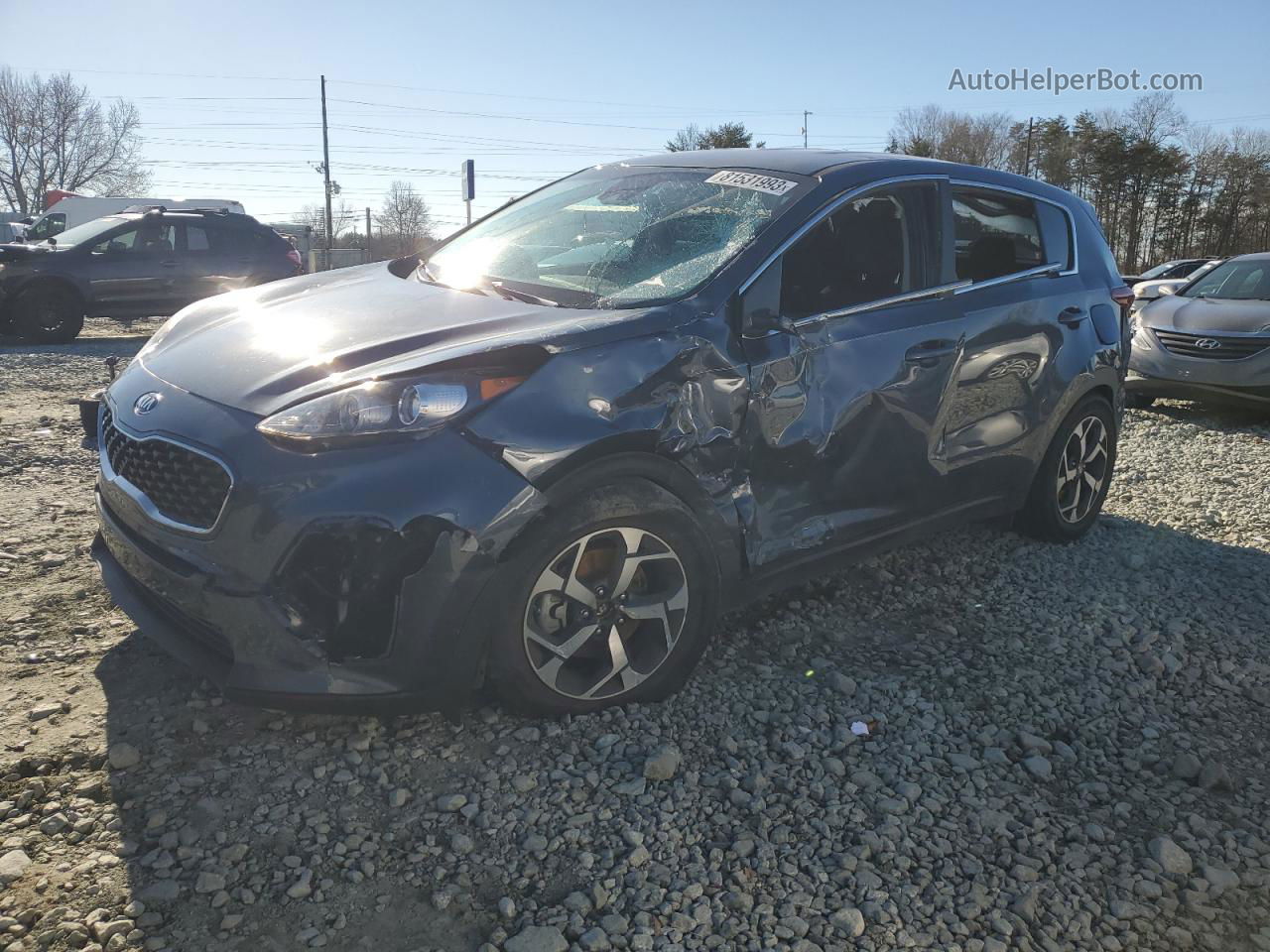 2020 Kia Sportage Lx Blue vin: KNDPM3AC2L7671002