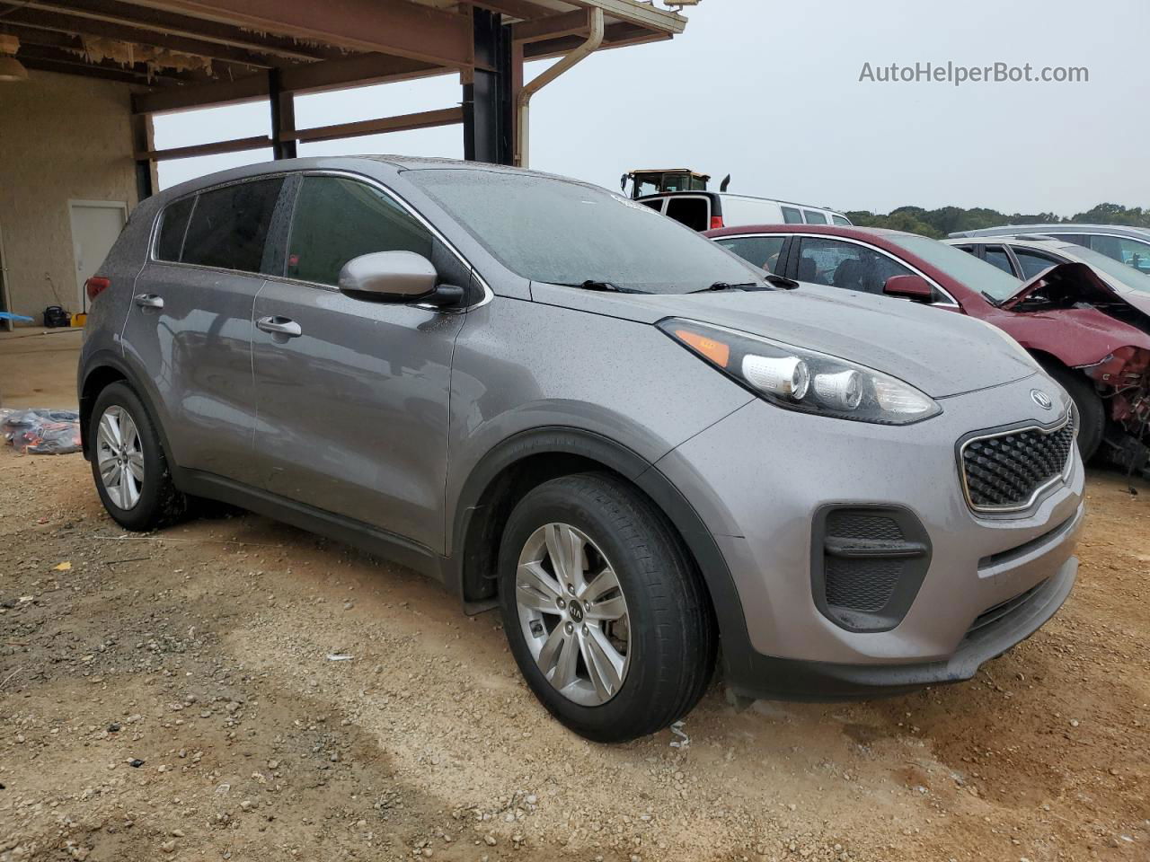 2017 Kia Sportage Lx Gray vin: KNDPM3AC3H7213587