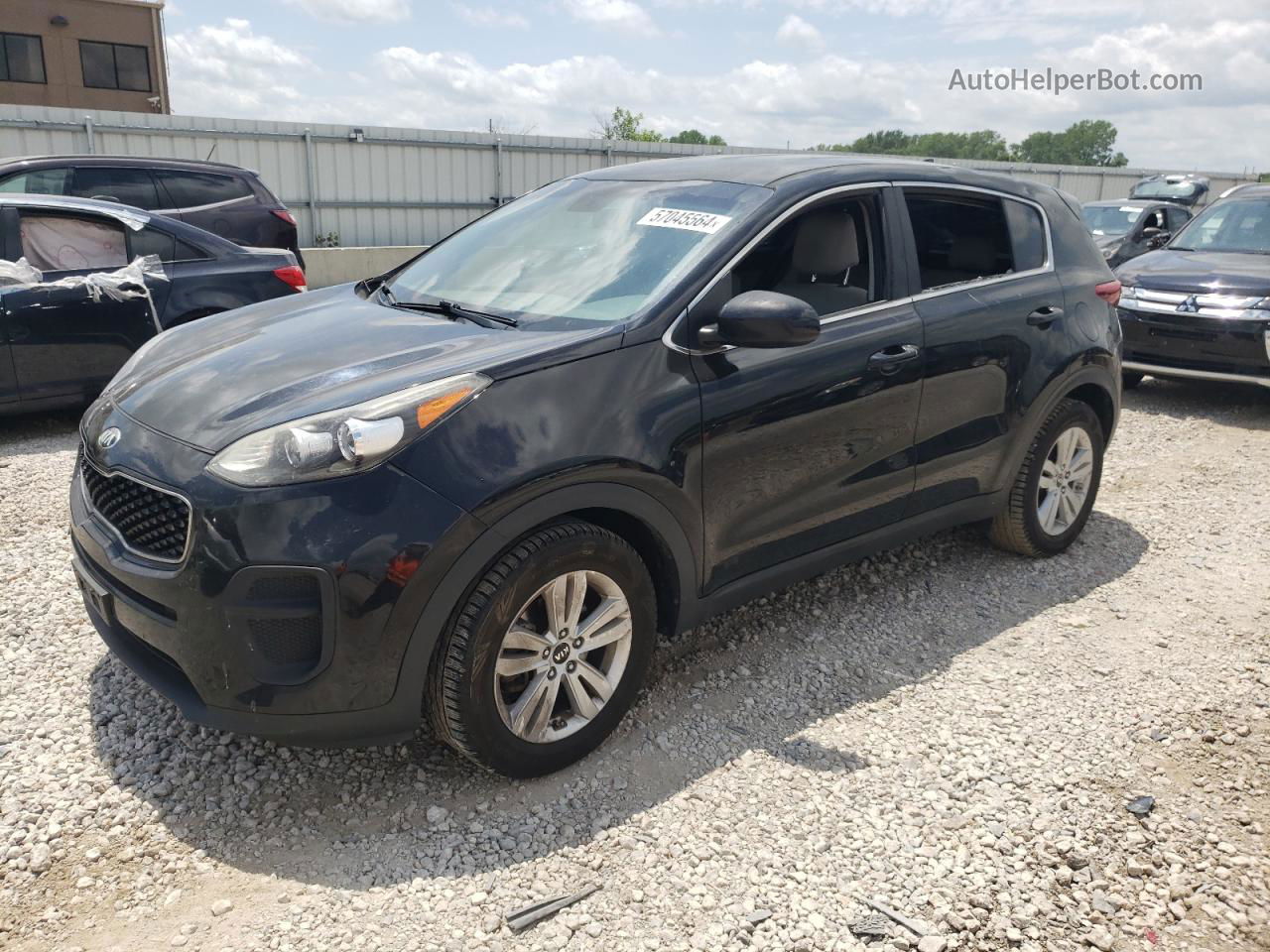 2017 Kia Sportage Lx Black vin: KNDPM3AC3H7261820