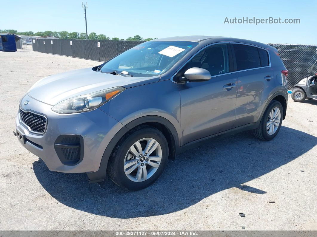 2017 Kia Sportage Lx Gray vin: KNDPM3AC3H7267844