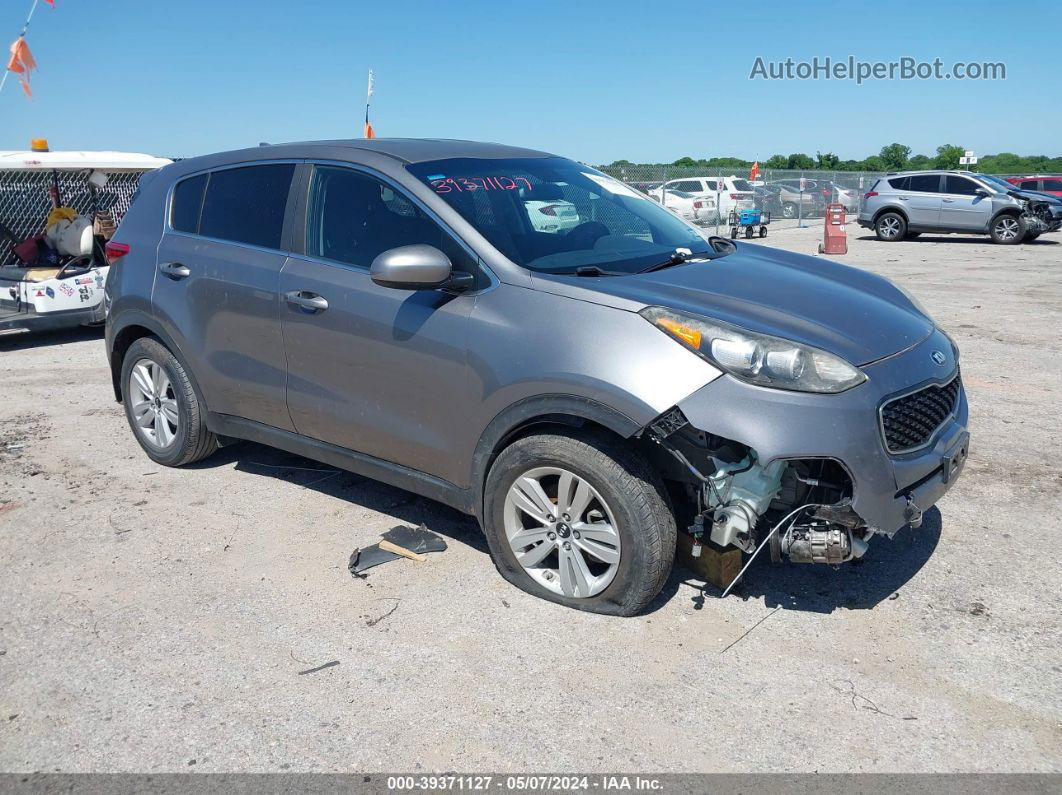 2017 Kia Sportage Lx Gray vin: KNDPM3AC3H7267844