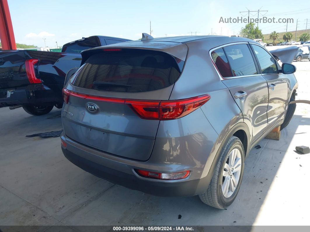 2017 Kia Sportage Lx Gray vin: KNDPM3AC3H7294655