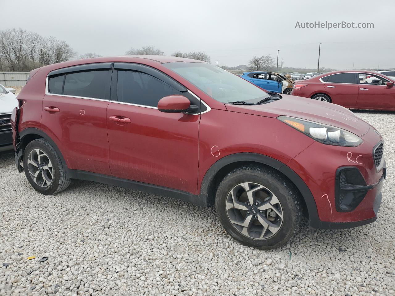 2020 Kia Sportage Lx Red vin: KNDPM3AC3L7639062