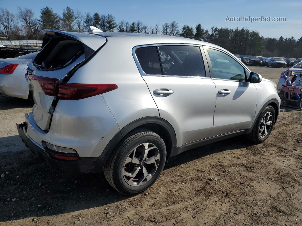 2020 Kia Sportage Lx Silver vin: KNDPM3AC3L7722359