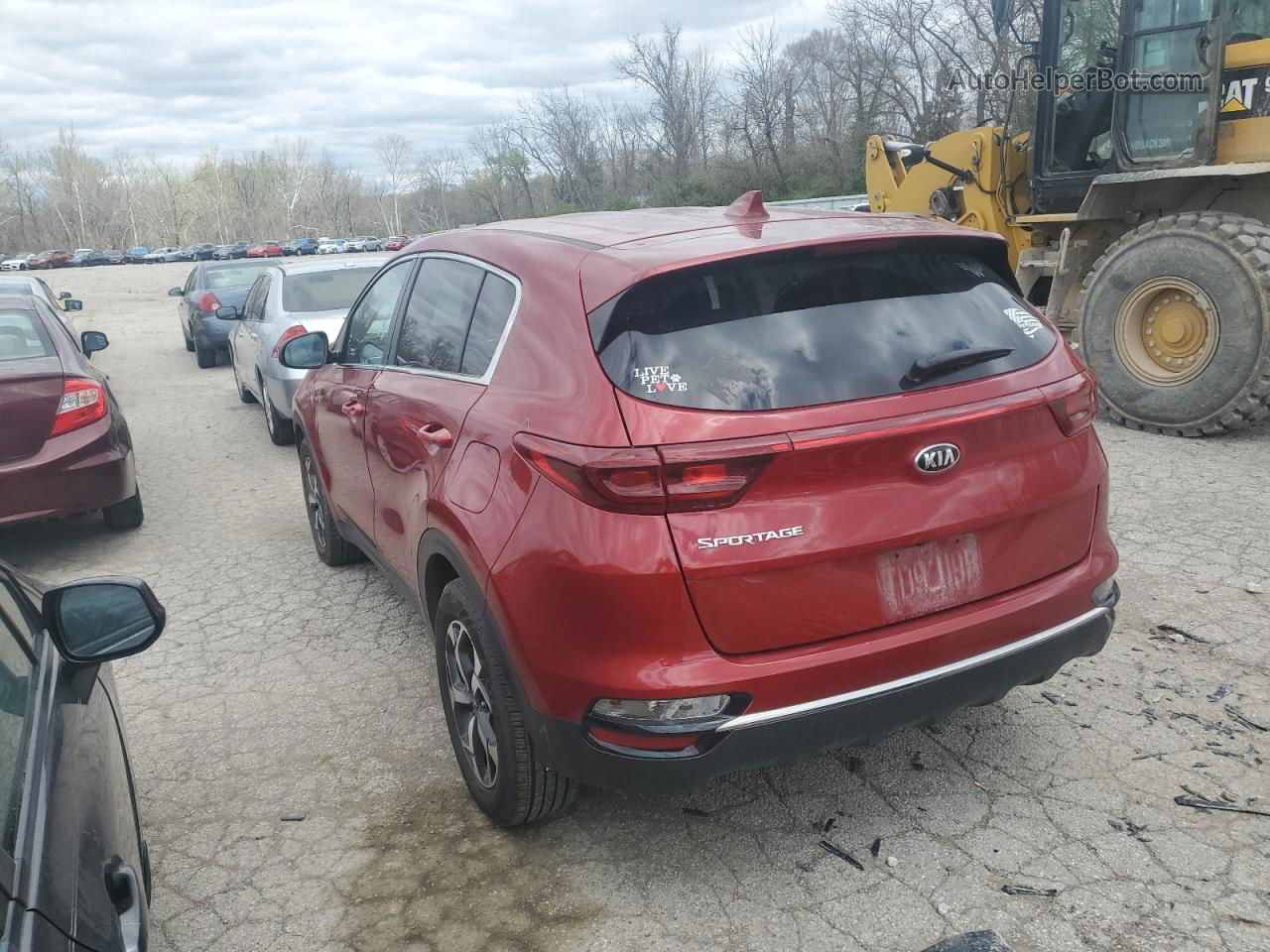 2020 Kia Sportage Lx Red vin: KNDPM3AC3L7726265