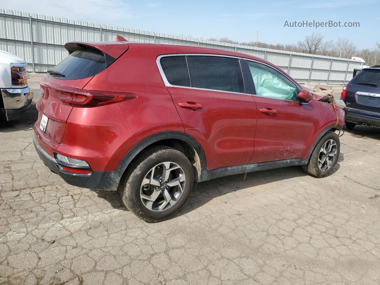 2020 Kia Sportage Lx Maroon vin: KNDPM3AC3L7801868