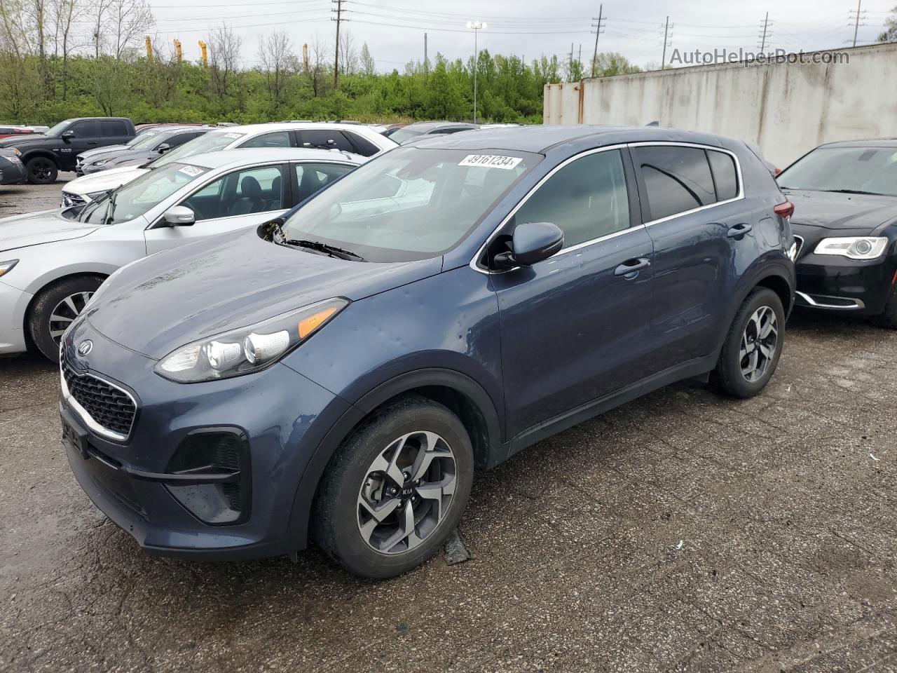 2020 Kia Sportage Lx Синий vin: KNDPM3AC3L7840749