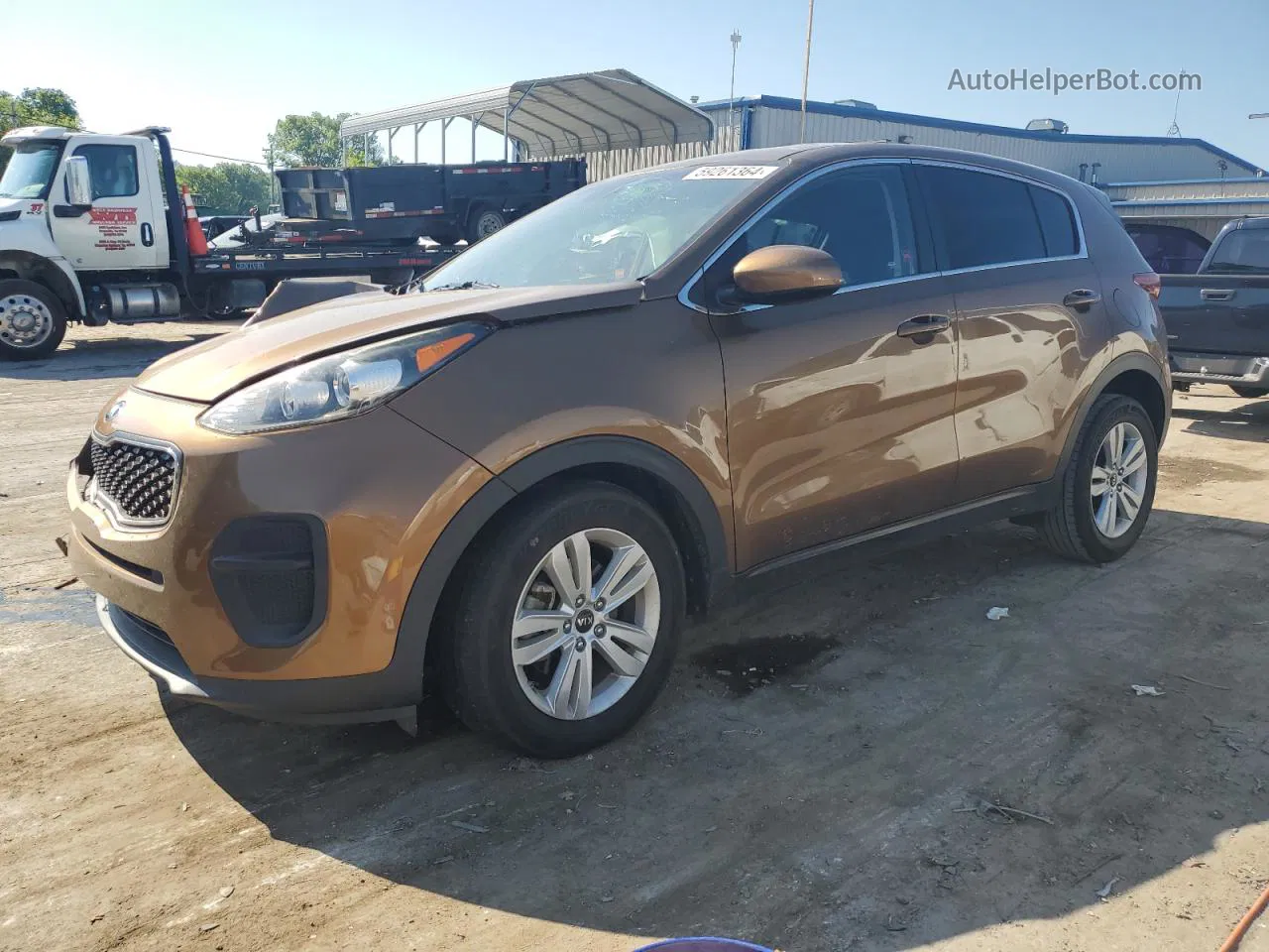 2017 Kia Sportage Lx Коричневый vin: KNDPM3AC4H7039884