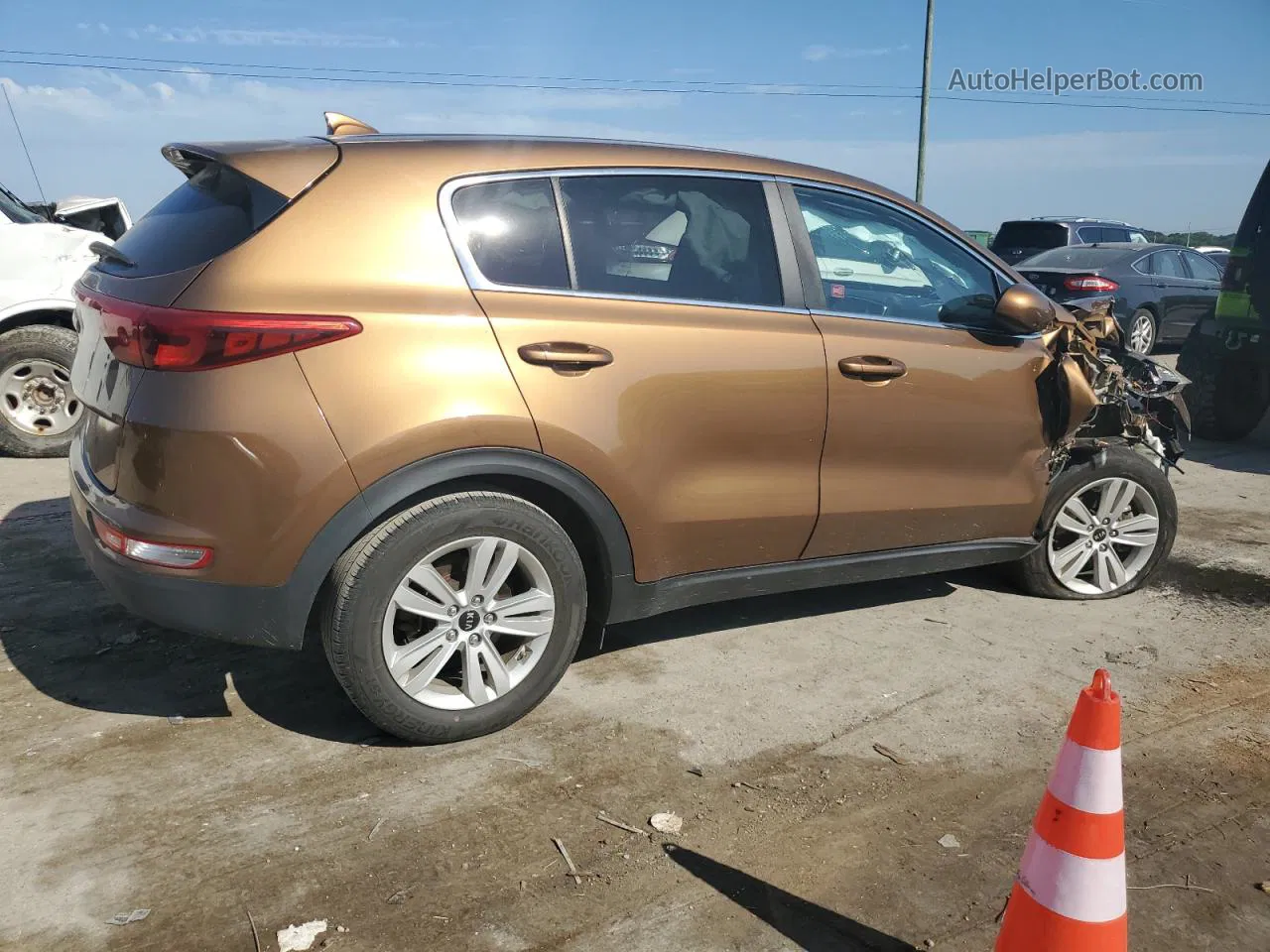 2017 Kia Sportage Lx Brown vin: KNDPM3AC4H7039884