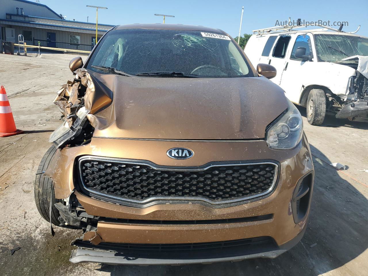 2017 Kia Sportage Lx Brown vin: KNDPM3AC4H7039884