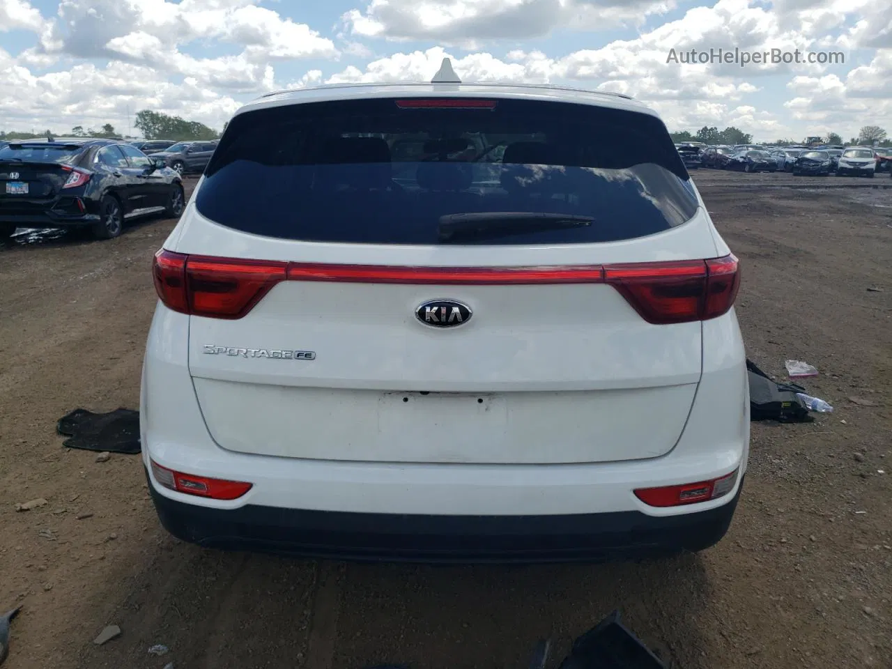 2017 Kia Sportage Lx White vin: KNDPM3AC4H7120982