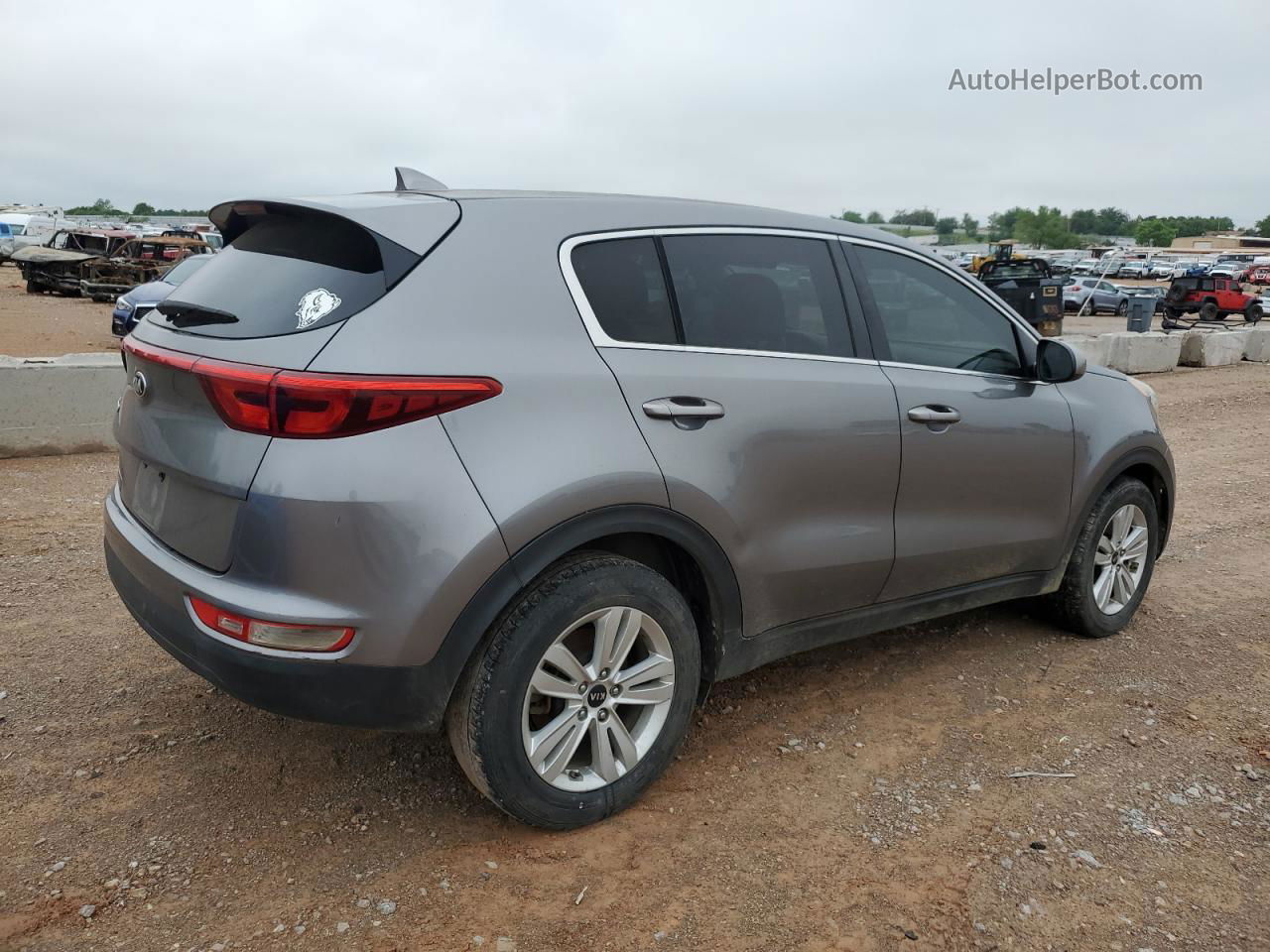 2017 Kia Sportage Lx Gray vin: KNDPM3AC4H7145249