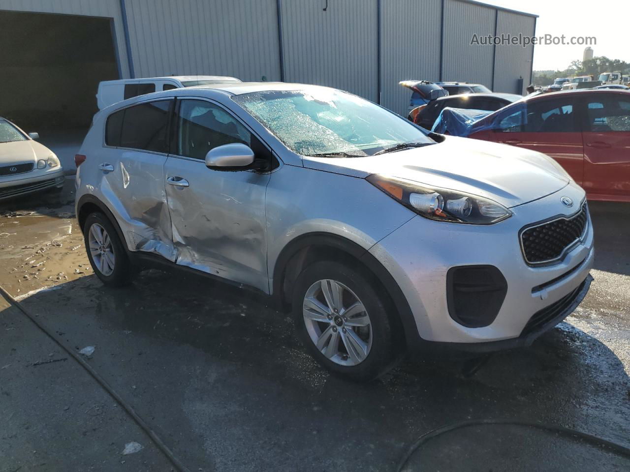 2017 Kia Sportage Lx Silver vin: KNDPM3AC4H7154341