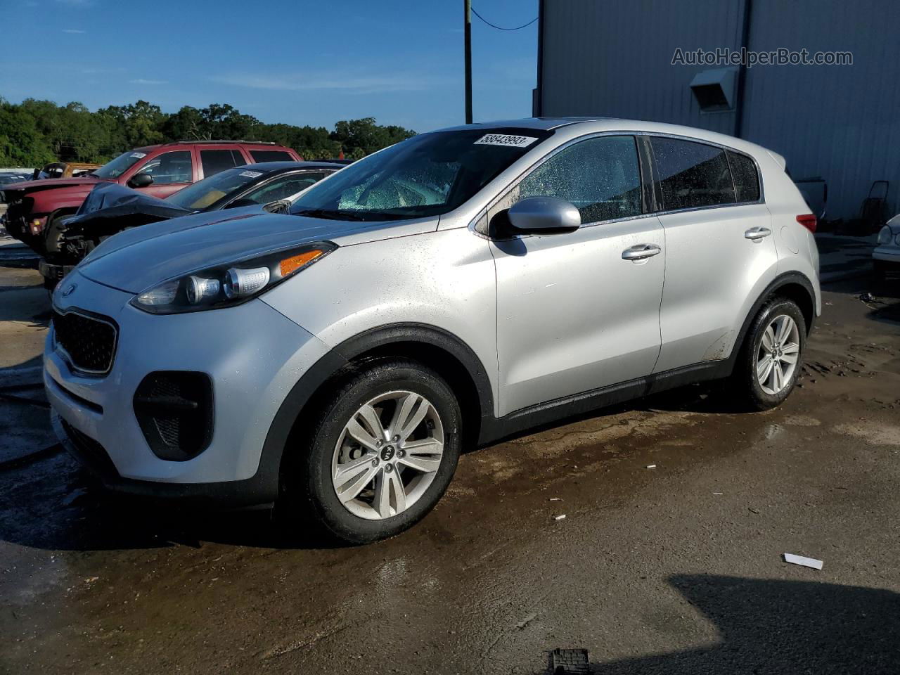 2017 Kia Sportage Lx Silver vin: KNDPM3AC4H7154341